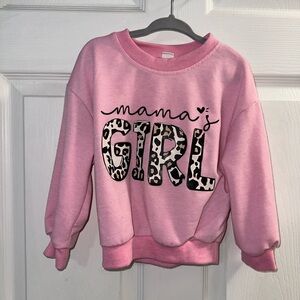 SHEIN Pink Graphic Sweatshirt Hoodie